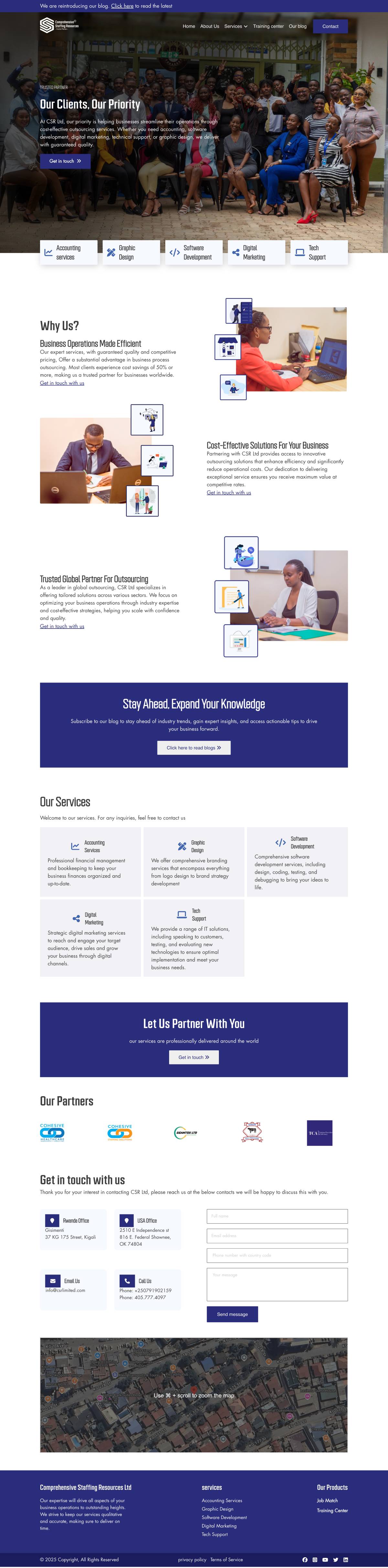 CSR Limited Website Project